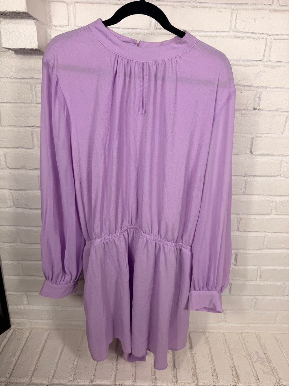 Lavender Long Sleeve Tunic Dress